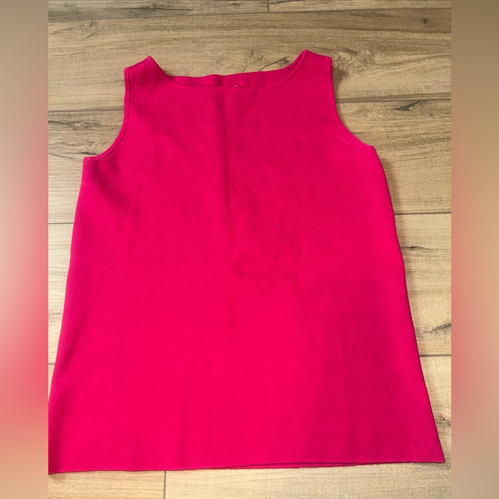 Chicos silk blend top Transitional Versatile Staple Knit Cruise Vacation Pink